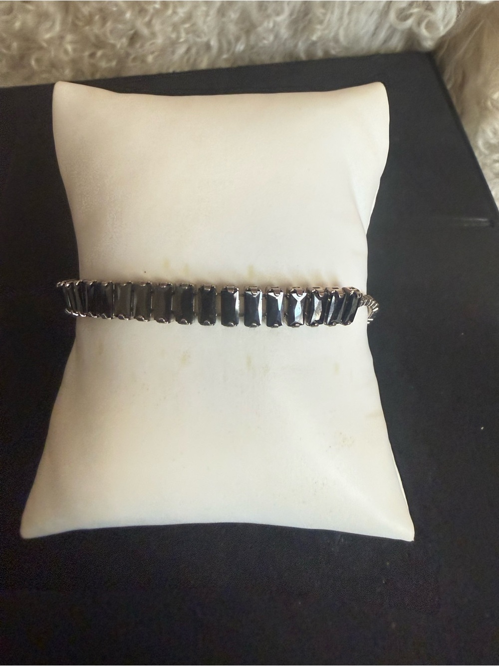 Elegant Black Crystal Tennis Bracelet - Women Jewelry